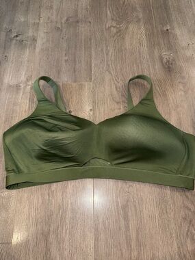 Lane Bryant Cacique Seamless Wireless Olive Green Comfort Bra 48DD